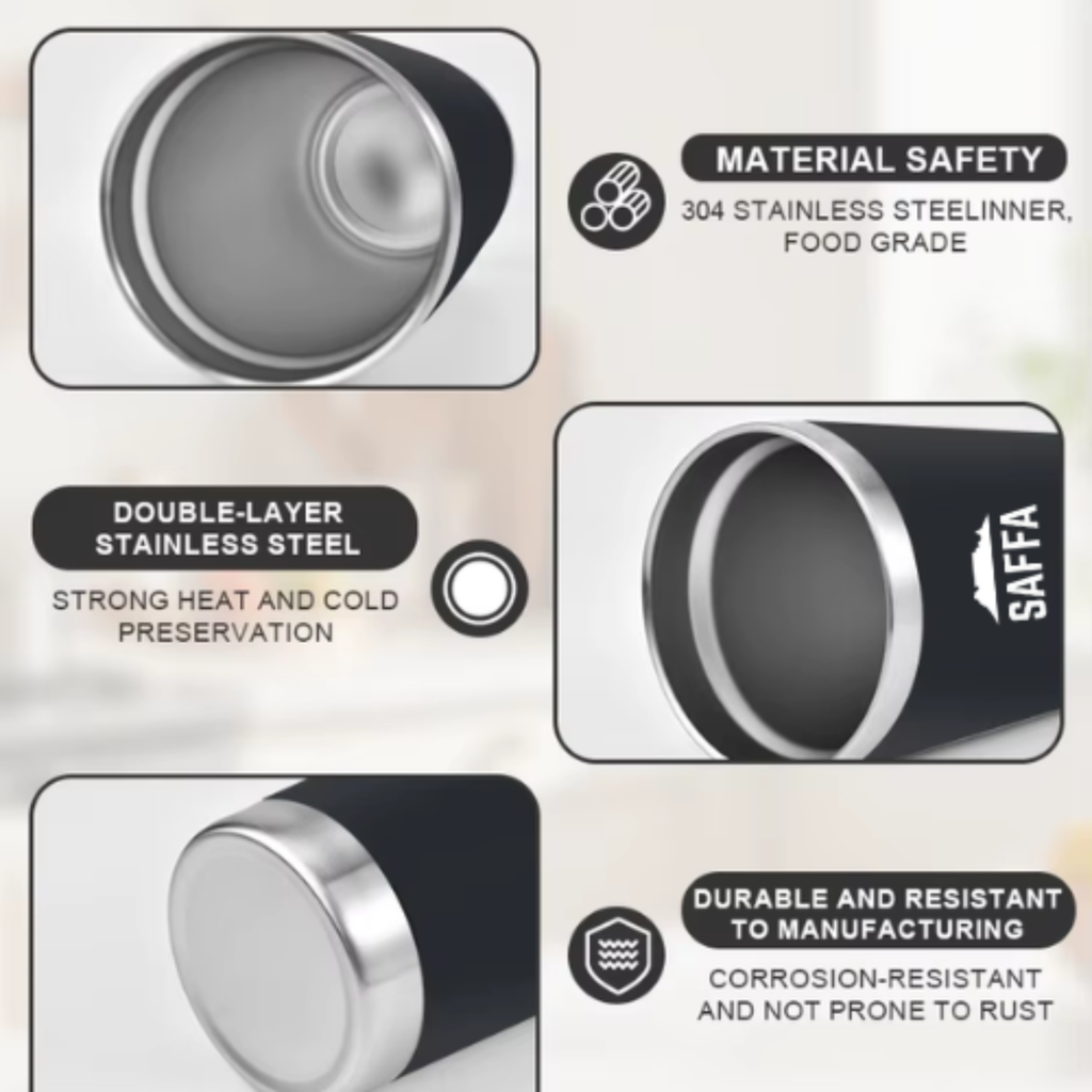 The Saffa 590ml Double-Wall Travel Flask