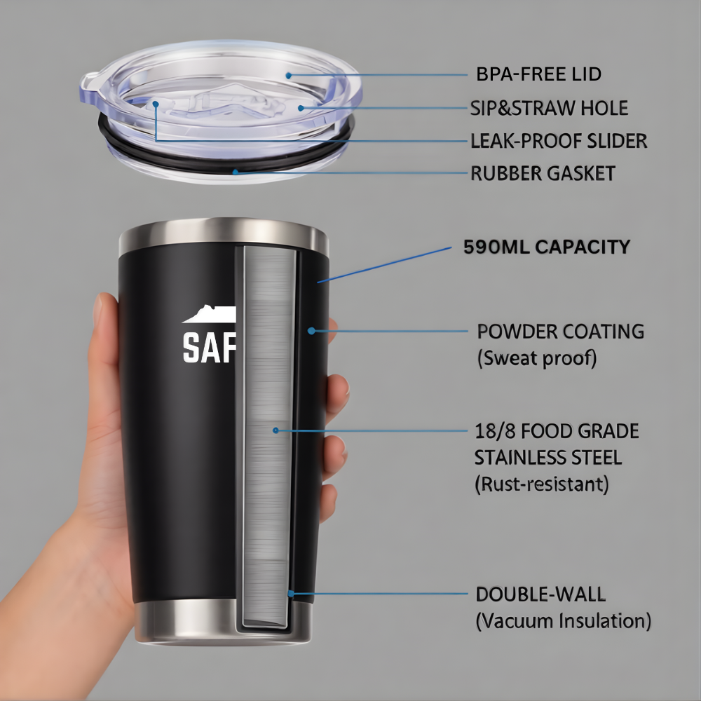 590ml Flask | Phantom Black